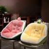 Thickened Fruit Watermelon Durian Winter Plush Lovely Wind Warm Seat Thickened Cushion Cushion Fully Covered Chair Cushion