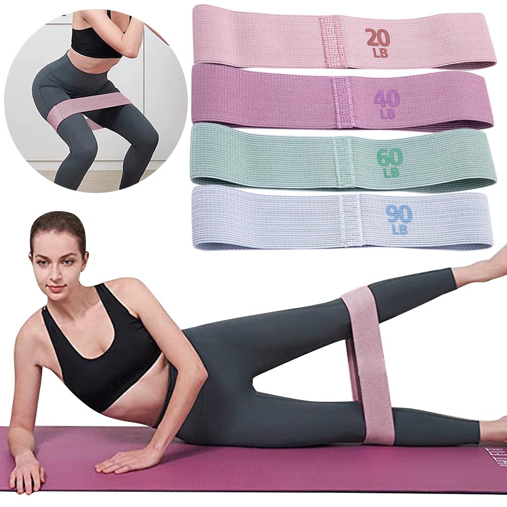 Hip Resistance Bands Anti-Slip Elastic Workout Bands Portable Glute Thigh Elastic Bands Yoga Gym Equipment