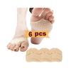 Metatarsal Pads - Gel - Hypoallergenic - 6 PCS - Comfortable and Protective