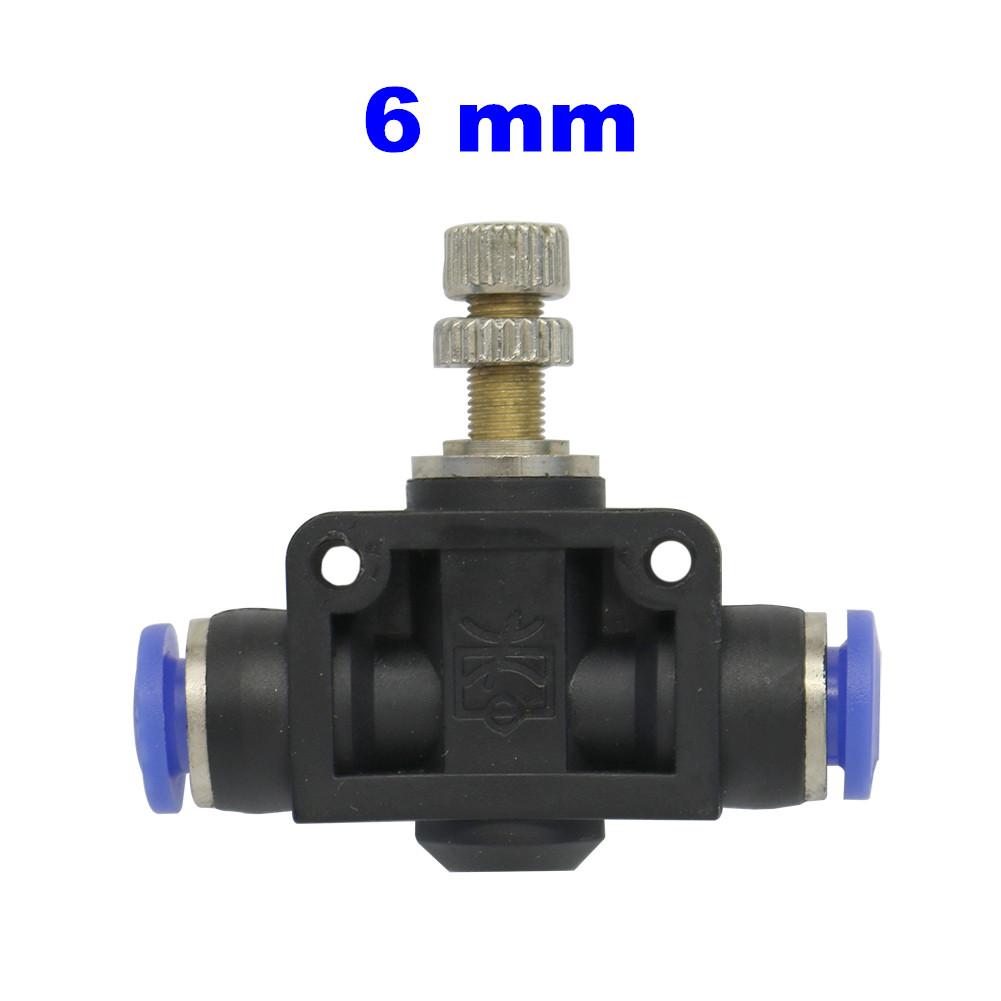 Plastic Tee Valve with Adjustable Flow Control for Garden Irrigation - Compatible with 4mm To 12mm Pipes KTY