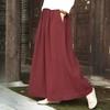 Spring Fashion Cotton Wide Leg Pants Plus Size Female Loose Casual Cotton Linen Pants Trouser Vintage Long Pants