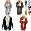 Fashionable Casual Knitted Sweater With Loose Long Sleeve Women Cardigan