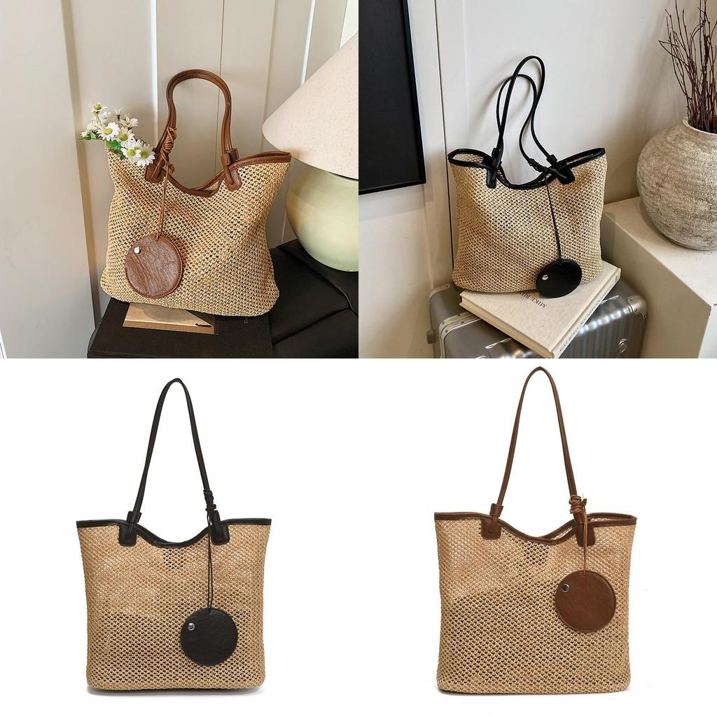 Woven Bag For Women With Hollow Design And Magnetic Closure For Daily Use
