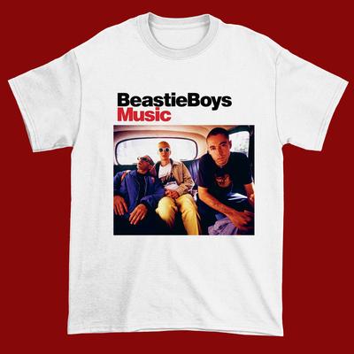 Beastie Boys Музыка Нецензурная Короткий рукав Хлопок Белый Мужской D650 Унисекс Футболка