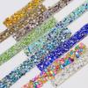 1 Yard Colorful Self Adhesive Crystal Rhinestone Trim Colorful Stone Diamond Sticker Sewing Drill Tape Diy Dress Car Phone Decor