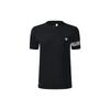 Solid Logo Casual Round Neck Sports Short Sleeve T-Shirt Men Tops Black A11M221118F-BK