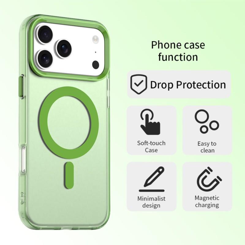 Роскошный матовый чехол MagSafe для iPhone 17 / 17 Pro / 17 Air, чехол с защитой от отпечатков пальцев, магнитный чехол для беспроводной зарядки для iPhone 17 Pro Max