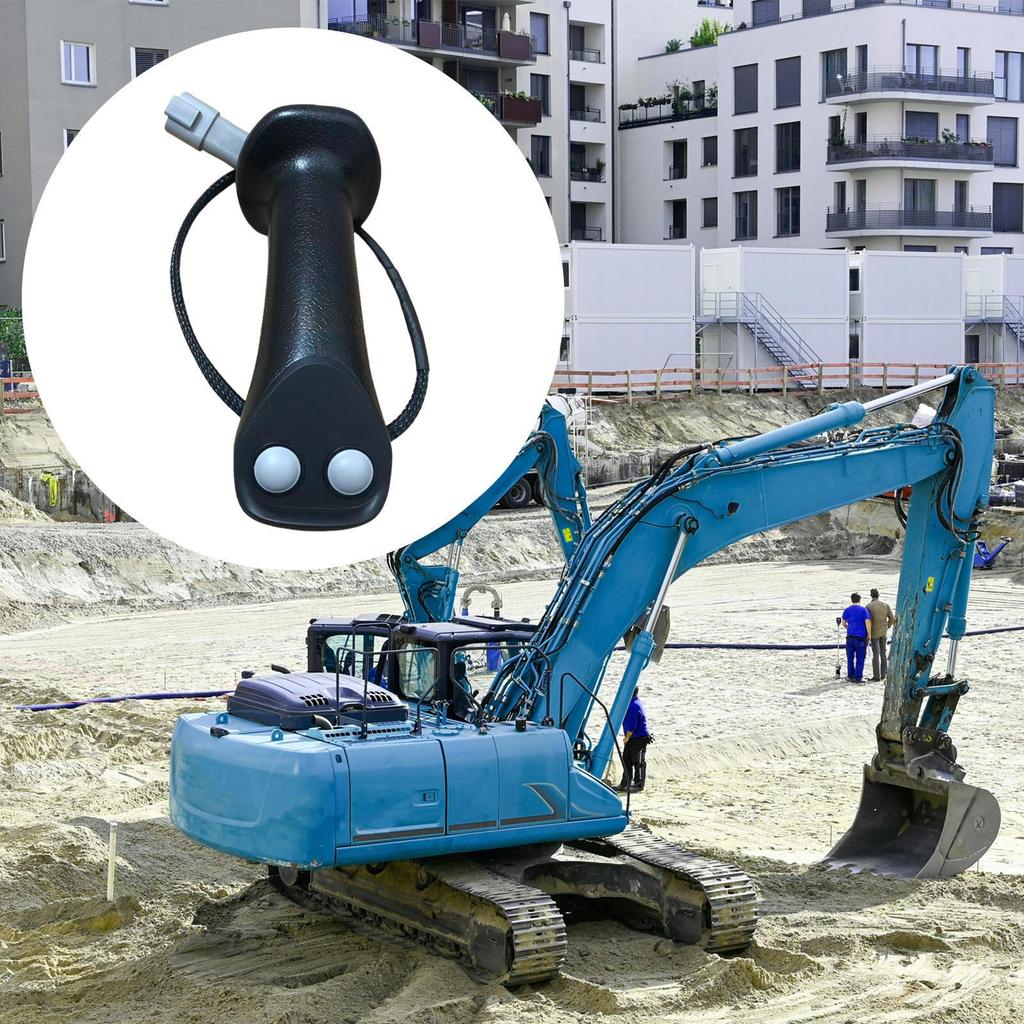 Excavator Control Lever with 2 Buttons, Easy to Mount And Comfortable, Ideal for Construction