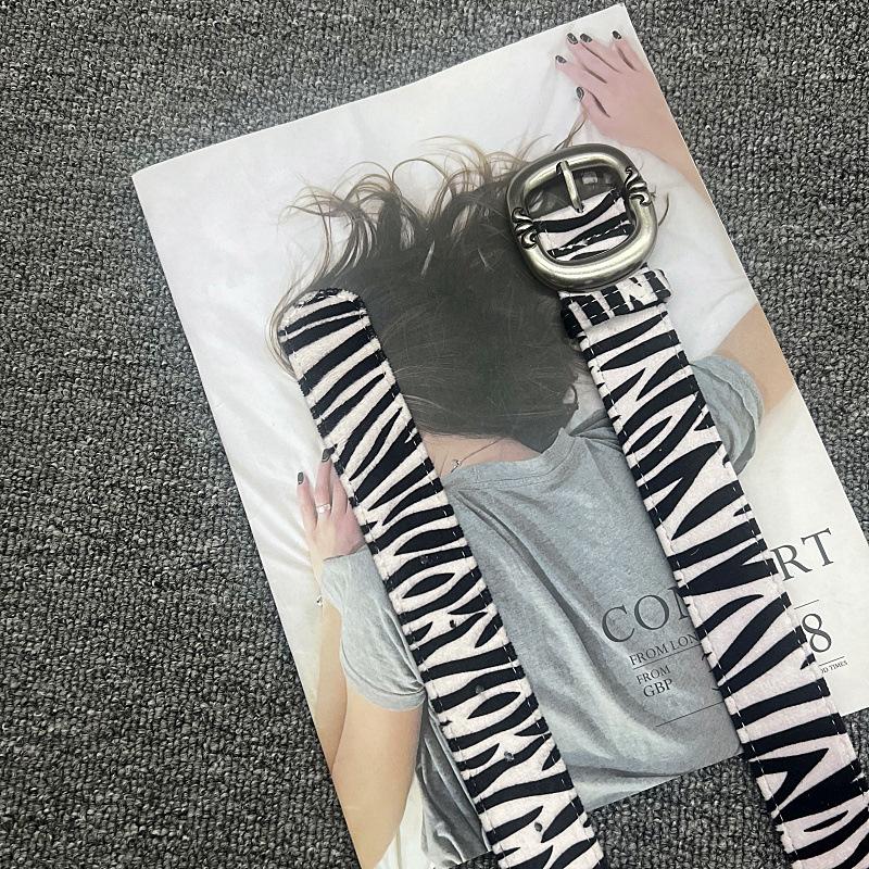 2025 Новый Люксовый Бренд Полоски Леопарда Змеи Зебры для Женщин Мужчин Круглая Булавка Золотая Пряжка Y2k Пояса для Платья Джинсов Костюмов