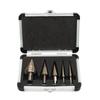 5pcs Metric/Inch Hss Cobalt Step Drill Bit Set Multiple Hole 50 Sizes with Aluminum Case