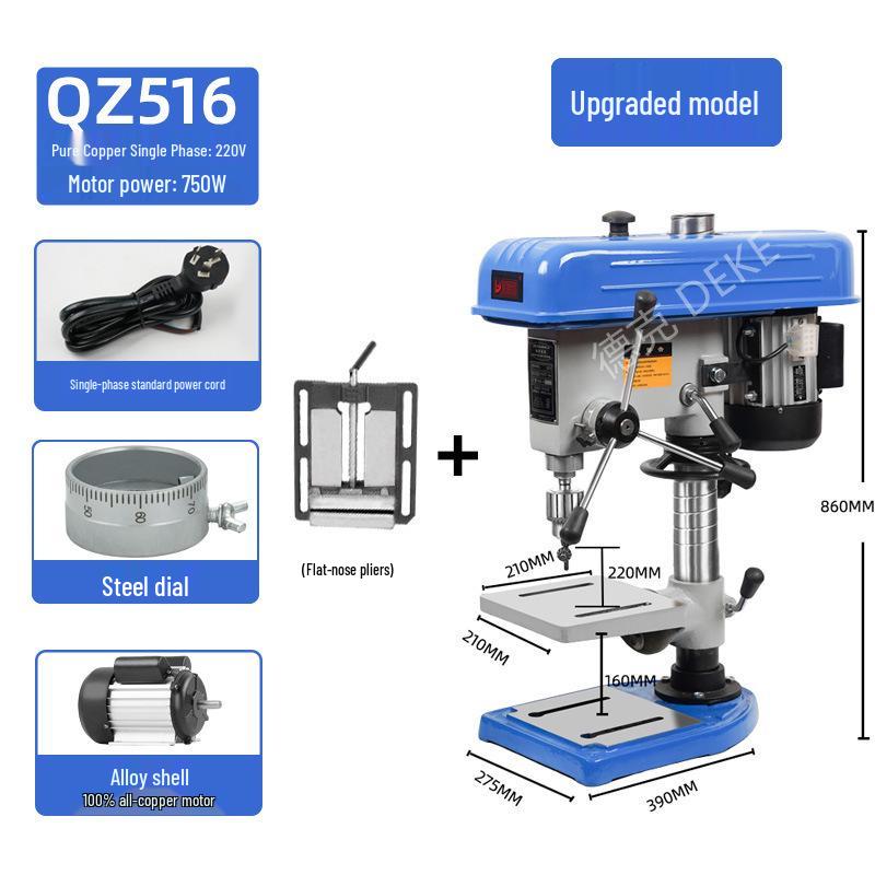 Deke Z516BC 16mm High Power 750W Bench Drill Press & Mill Machine