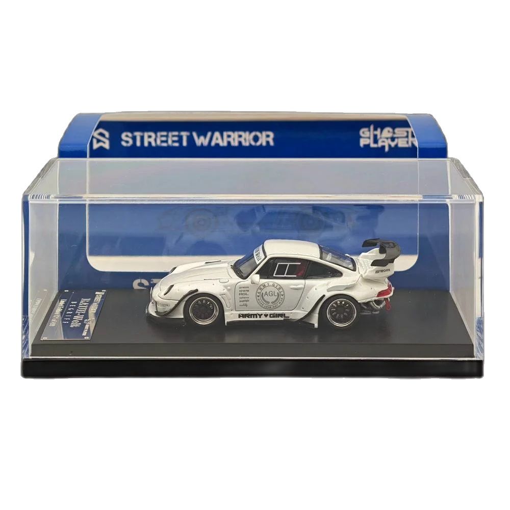 SW 1/64 Scale for 993 AGL White Sport Car Diecast Miniature Model Collection Auto Toys Gift