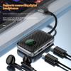 ZC4339 USB-C OTG Адаптер-хаб 3 в 1 с передачей данных USB 3.0, Type-C Аудио/Данные, Быстрая зарядка PD 60 Вт