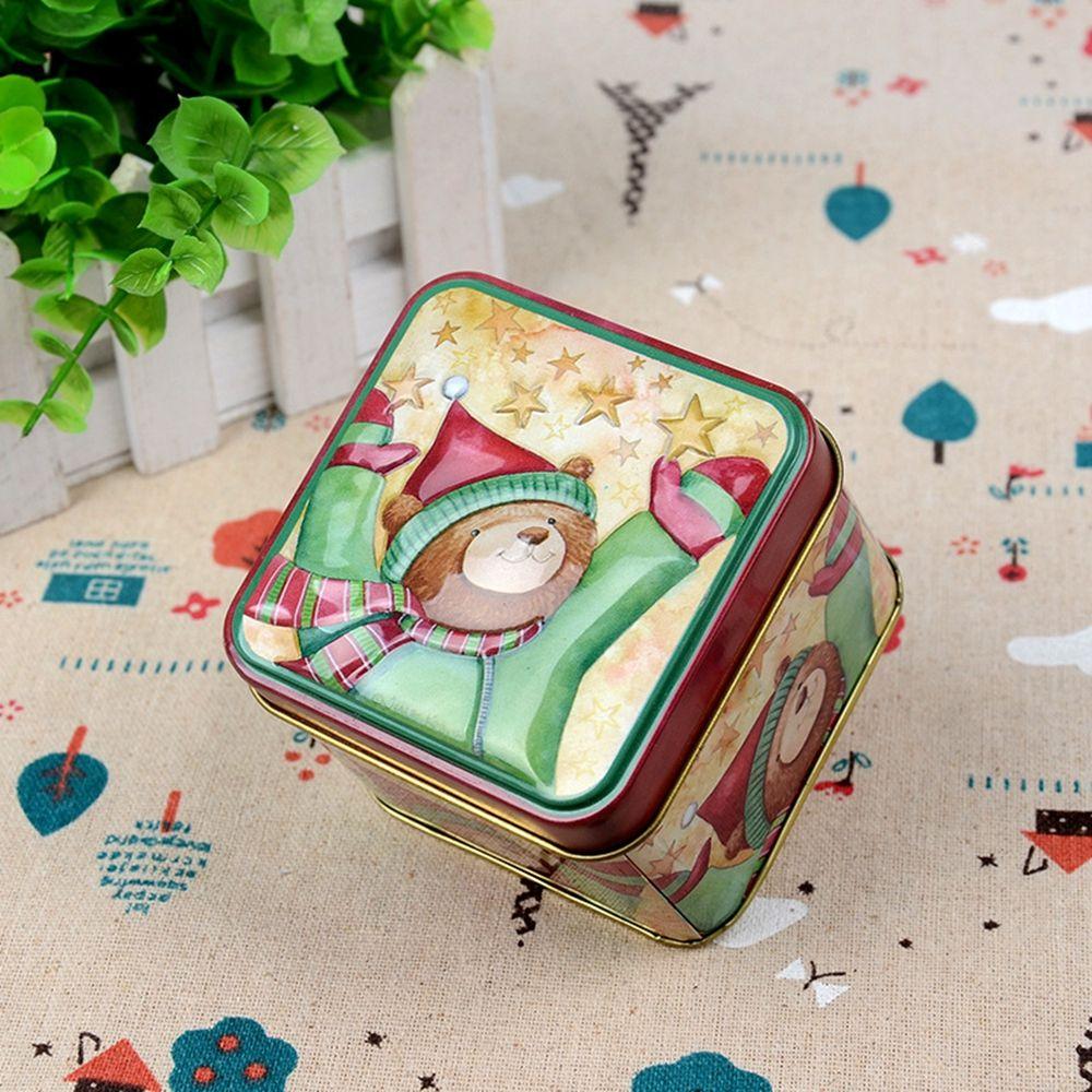 Christmas Ornaments Tin Box Gift Box Storage Box Candy Box Christmas Supplies Christmas Decorations