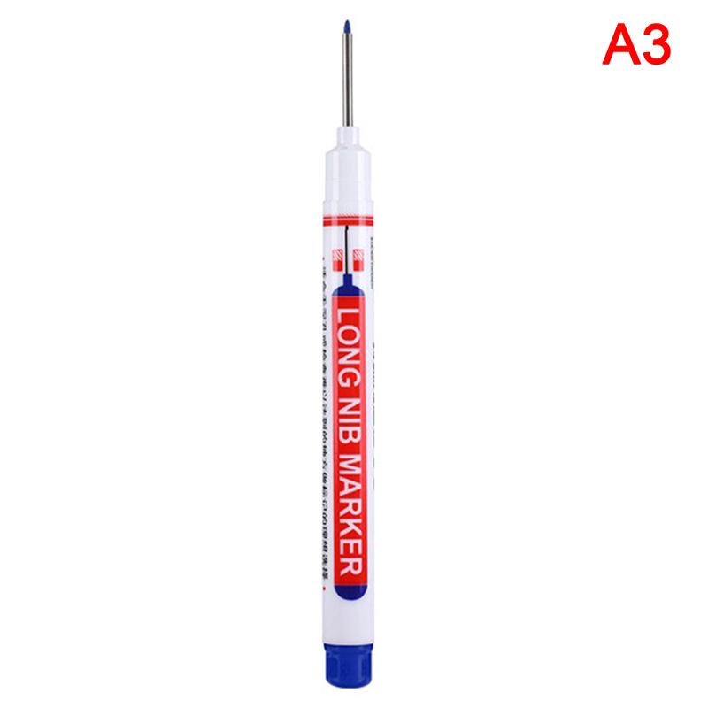 Long Head Special Marker Pen Bathroom Woodworking Marker Pen Tile Deep Hole Black Oily Pen