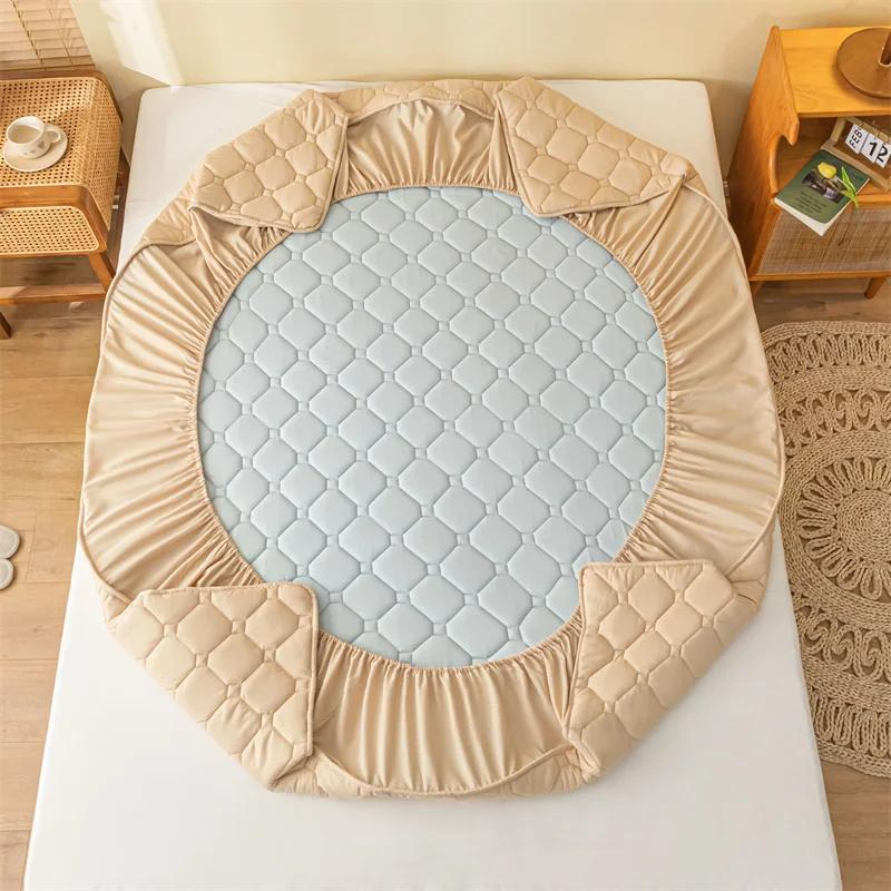 Супер водонепроницаемый стеганый матрас для кровати, набор чехлов для односпальной двуспальной кровати, защита от намокания, пылезащитная простыня на кровати