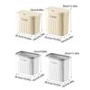 Kitchen Trash Can Wall Mounted Hanging Trash Bin With Lid Garbage Can For Cabinet Under Sink Waste Garbage Compost Bin 8.5/12L