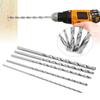 5Pcs Twist Drill Bit Lengthened Fast Chips Removal Round Shank Professional Twisted Drilling