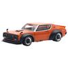 POP RACE 1/64 SKYLINE GT-R V8 DRIFT (KENMERI) ORANGE Finished Product PR640173