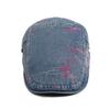 Spring Fashion Print Denim Women's Beret Summer Soft Top Breathable Sun Visor Hat Men Flat Cap Newsboy Caps Adjustable