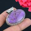 Purpurite Gemstone Pendant Solid 925 Sterling Silver Pendant Jewelry Gift For Unisex