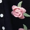 Повседневный женский свитер 2023, кардиган, женский свитер, свободное верхнее пальто с длинным рукавом, 3D цветок, круглый вырез, вязаный женский кардиган