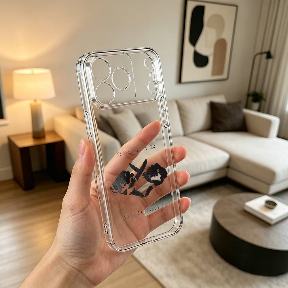 Чехол для телефона W-Weeknd X-O для iPhone 17 16 15 14 13 12 11 Mini Pro Max Plus Прозрачный чехол