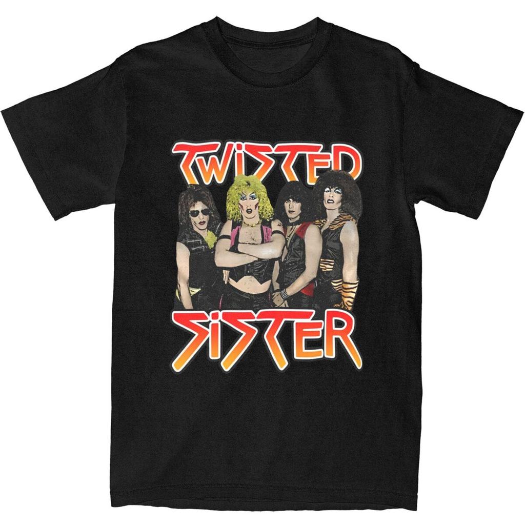 Twisteds Sister Графический Принт Футболки Для Мужчин И Женщин Рок 100% Хлопок Футболка Одежда