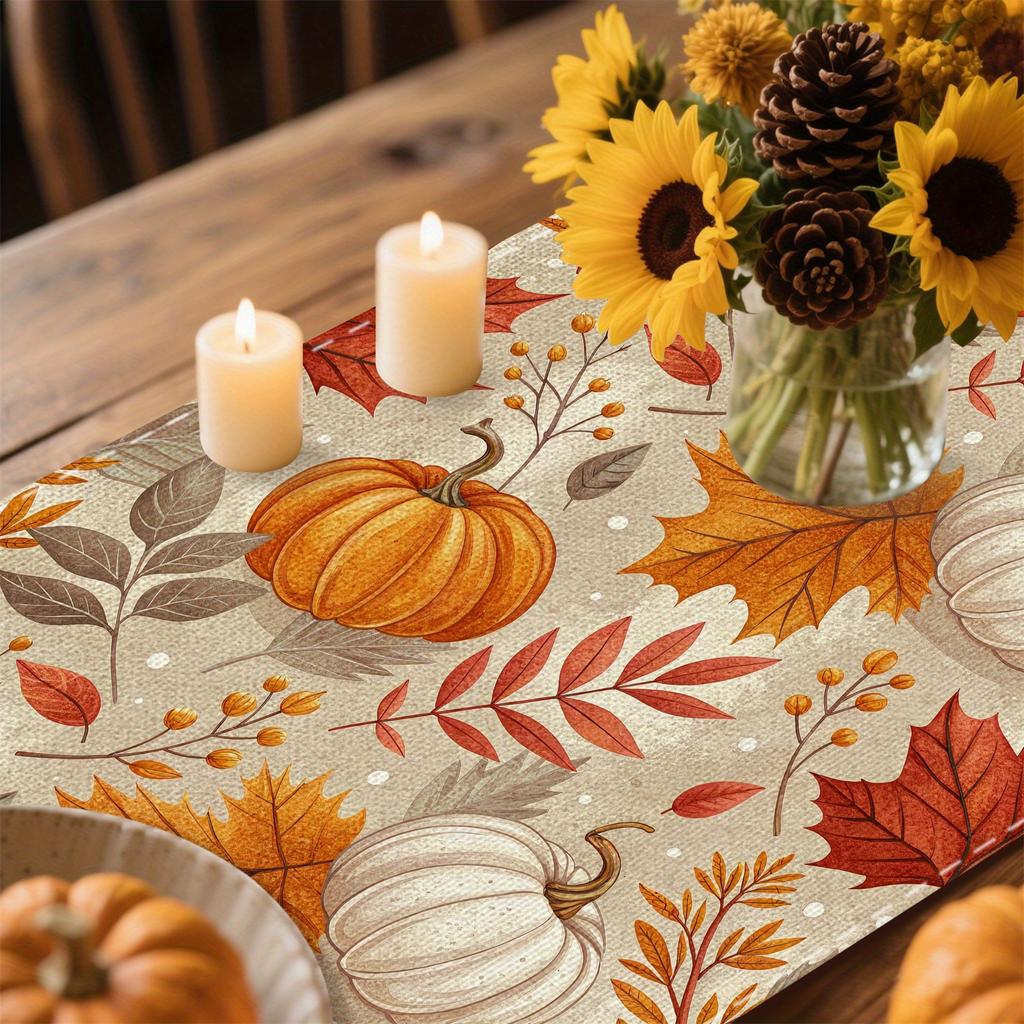 Рождественская Пуансеттия Скатерть Полиэстер Цветочный Узор Рождественский Ужин Декор Столешница Праздничная Теплая Атмосфера Качество Гарантировано