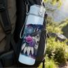 1PC Wolf Flower Wreath Dark Portrait 750ml Color Plastic Sports Water Bottle Leakproof Flip Straw Lid Suitable for Sports Office Home Use