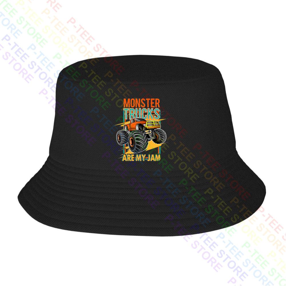 Monster Truck Are My Jam Sunset Baseball Cap Snapback Caps Knitted Bucket Hat