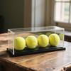 Transparents Acrylic Baseball Display Case with Sun Protecting and Easy Assembly for Softball Golf Ball Collectibles