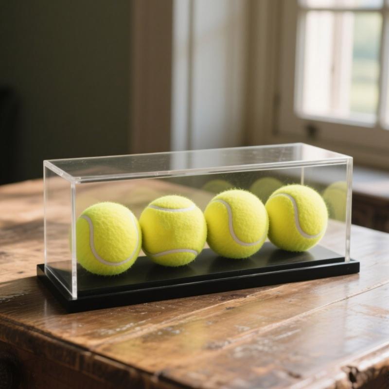 Transparents Acrylic Baseball Display Case with Sun Protecting and Easy Assembly for Softball Golf Ball Collectibles