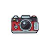 Creative Geometric Camera Style Enamel Brooch For Customizable Fashion Statement