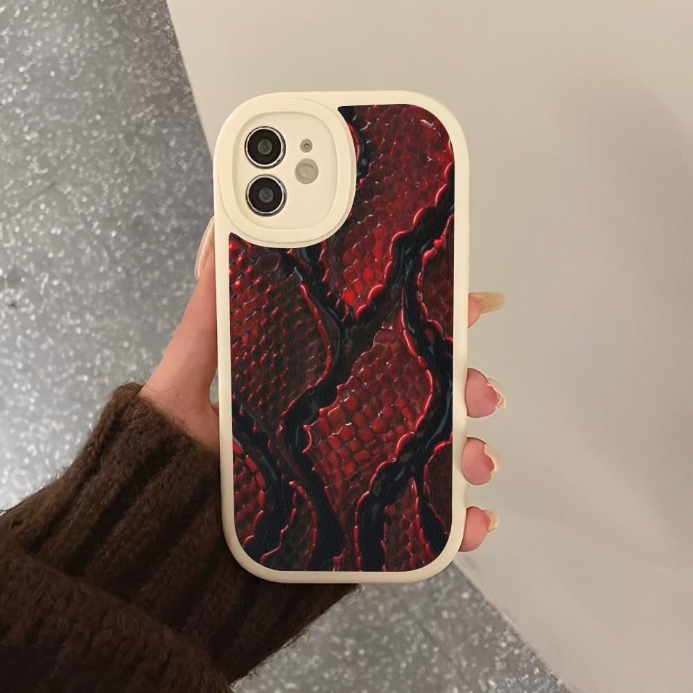 Чехол для телефона под змеиную кожу, жесткая кожа, для iPhone 16 15 14 13 12 Mini 11 14 Pro Max Xs X Xr 7 8 Plus Fundas