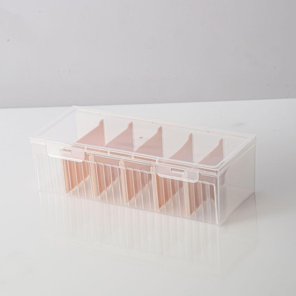 1PC Transparent Clamshell Game Card Storage Box Portable Board Game Organizer Plastic Card Storage Box