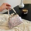 Pearl Embroidery Banquet Bag Shoulder Ladies Shell Bag Portable Hanfu Clutch Bag  Women