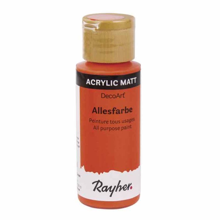 Acrylic Paint - DECOART - Capri Orange - 59 Ml - All Purposes - Lightfast