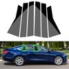 Стойки на оконные стойки автомобиля, черные накладки на двери, наклейки для Chevrolet Impala 2014-2020, автоаксессуары