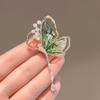 Dragonfly/Butterfly Shaped Brooches Imitation Pearl Jewelry Pin Fashion Badge Pin  Women Girls