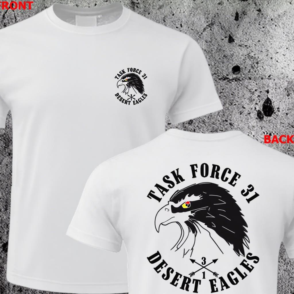 25 New SFG A 1st Battalion 3rd Special Forces Airborne Task Force Same Hawk Head Printed Cotton Short Sleeve TShirt