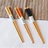 1 Pair 18cm Wooden Chopsticks Dishwasher Safe Comfortable Grip Reusable Chinese Classic Style Children Chopsticks