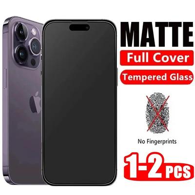 1/2 шт. Матовое закаленное стекло для iPhone 15 14 12 11 13 Pro Max Матовые защитные стекла для экрана для iPhone 11 12 13 14 15 Plus Стекло Fil