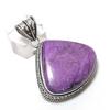 Пурпурит Драгоценный Камень 925 Стерлинговое Серебро Ювелирное Изделие Подвеска 1,97"