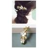 Elegant Floral Hair Barrette, French Clip Spring Hair Claw,  Accents, Bridal Hair Accessory For Half-Up Hairstyles
