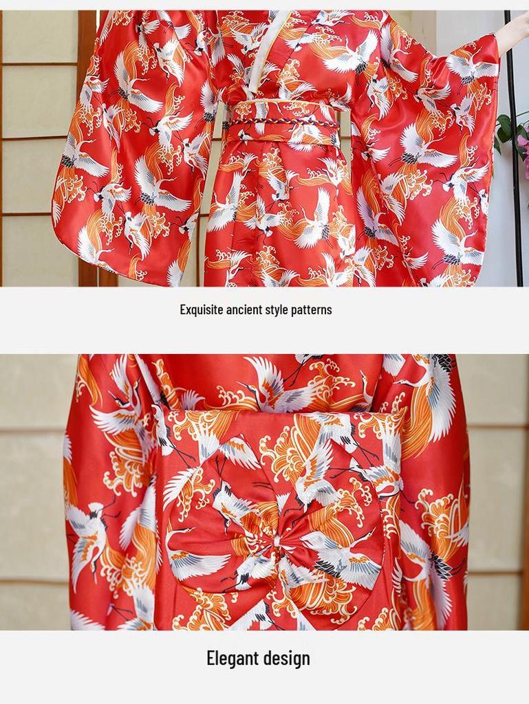 Кимоно-халат Весна/Лето 2026 - Японское платье-сауна для принцессы с милым бантом