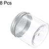HARFINGTON 8 Pcs Aluminium Tins with Hollow Lids 6.8oz/200ml Empty Scent Beads Storage Container Round Refillable Spice Plastic Jars Sample for Air