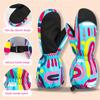 Kids Ski Gloves Cute Cartoon Winter Warm Mittens Non-slip Windproof Outdoor Snowboard Sports Gloves Children Boys Girls
