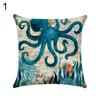 Octopus Sea Turtle Whale Sea Horse Cushion Cover Throw Pillow Case Sofa Decor