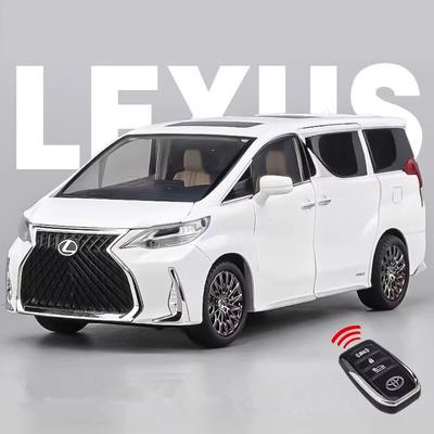 1:24 Lexus LM300 MPV Литой Модель Автомобиля Металлический Литой Транспортное Средство Модель Автомобиля Высокая Симуляция Звук и Свет Детская Игрушка Подарок С Ключом
